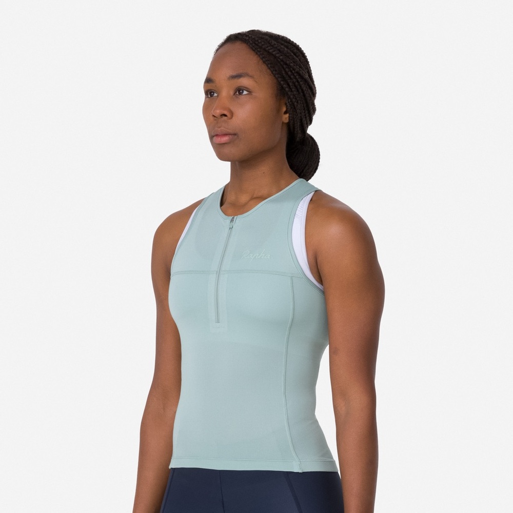 Rapha Mint Green Sleeveless Cycling Jersey
